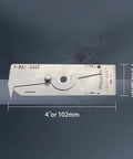 VWAC Undercut Gauge For Welders Stainless Steel Inspection Tool Reads Bead Undercuts Pit Depth Misalignment And Porosity Size In Inches Zero To One Quarter Inch Increments Per Inch Porosity Check, 4 in stainless steel gauge