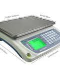 LCTx 3 Precision Counting Scale With 3 Lb Capacity And 0.00005 Lb Readout High Accuracy Digital Weighing Instrument shown with dimensions