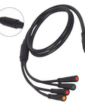 Top Tier E-Bike Motor Adapter Cable With 8-Pin Controller Connector And 5-Pin Female Display Link For Smooth Mountain Or Road Conversion Up To 105cm Long Wiring Harness Setup, black