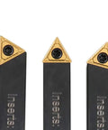 Indexable Turning Tool Kit With Three Eighths Inch Shank Includes 5 TCMT Inserts 5 carbide cutting tools
