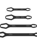 Four Piece Universal Torx Wrench Set With Double Head Self Tightening Design Adjustable From Three Millimeter To Twenty Two Millimeter