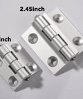 Two Torque Position Control Hinges Aluminum Alloy Bushing Hinge 120 Degree Detent, 2 Pack, 2.4 Inch Length, Anodized Finish.