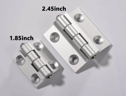 Two Torque Position Control Hinges Aluminum Alloy Bushing Hinge 120 Degree Detent, 2 Pack, 2.4 Inch Length, Anodized Finish.