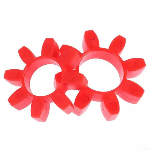 Red Polyurethane Shaft Coupling Insert Open Center Spider GR14 GR125 For Industrial Machinery Drives Pumps And Conveyor Systems Built Tough High Strength Oil Resistant Flexible Coupler 1 Pack GR19, red polyurethane coupling spider