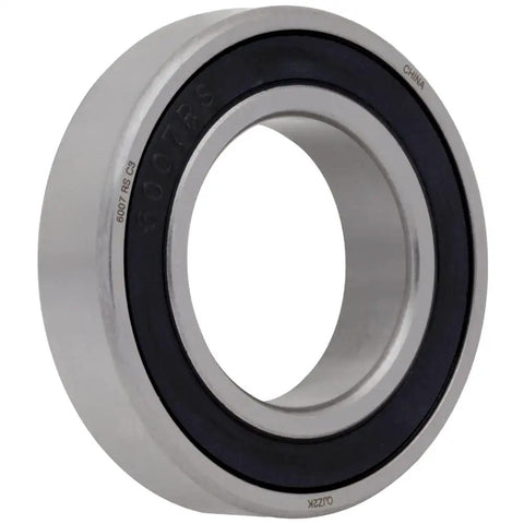 10 Pack Deep Groove Radial Ball Bearings 6007-2RS with double rubber seals, close-up view