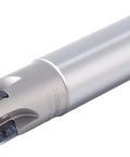 1 Inch High Feed Indexable End Mill With 1 Inch Shank Four Flutes For Fast Cutting Carbide TiAlN Coated Tool Accepts LNMU030312RJM Inserts