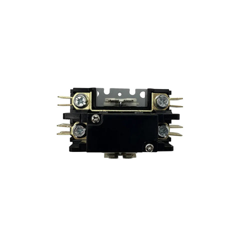 One Pole Twenty Four Volt AC Contactor For Heat Pumps And Condensers Heavy Duty Thirty Amp Definite Purpose Contactor Front View