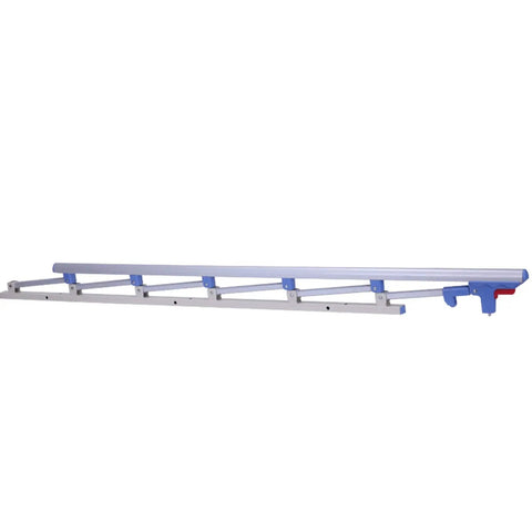 Adjustable Folding Bed Rail Guard With Aluminum Alloy Assist Handle For Elderly And Handicap Safety Swing Grab, side view