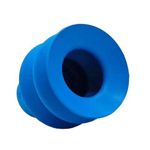 FGA Series Pneumatic Vacuum Suction Cup, Round Nozzle Silicone Double-Layer Design For Robot Automatic Manipulator, blue silicone cup.