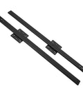 Beefy Heavy Duty Ball Bearing Drawer Slides Runner Tracks 2 Section Durable Black 650mm Long By 35mm Wide Cabinets Rvs Trucks Home Renovation And Heavy Load Drawers Garage Basement Workshop Storage Upgrade Set Up, black steel pair