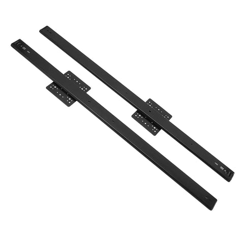 Beefy Heavy Duty Ball Bearing Drawer Slides Runner Tracks 2 Section Durable Black 650mm Long By 35mm Wide Cabinets Rvs Trucks Home Renovation And Heavy Load Drawers Garage Basement Workshop Storage Upgrade Set Up, black steel pair