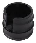 Heavy Duty Aluminum Coffee Portafilter Holder And Tamper Station Stand For 51Mm 53Mm 58Mm Espresso Machines, black holder angle view.