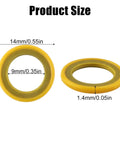 Six Pack Gearcase Drain Plug Seal Washer Gaskets For Mercury Outboard Motors 6 Pcs Rubber Iron Construction Marine Grade Seals For Leak Free Fit And Easy Replacement, 14mm x 1.4mm