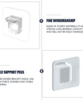 Punch Free Closet Brackets 24 Pack Load Bearing ABS Shelf Supports detail, showcasing clear plastic design and fine workmanship.