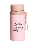 Pink 800ml Insulated Water Bottle With Tea Infuser, Leakproof Vacuum-Sealed Double-Wall Stainless Steel Flask For Gym, Travel, And Hiking