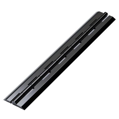 Black Acrylic Piano Hinges 300 Millimeter 3 Pack Heavy Duty Continuous Full Length Hinges Knockout Quality Polycarbonate Hardware.