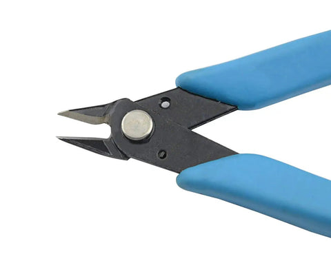 Precision pliers with blue handle from 20 Piece Model Tools Kit For Gundam And Car Models Easy To Use Hobby Building Tools Set
