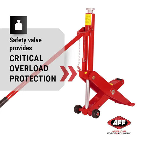 Heavy Duty 7 Ton Forklift Jack That Fits Most Forklift Models With Removable Handle And Wide Lift Range From 2.5 Inches To 16.5 Inches Built Tough And Shop Ready For Industrial Use In Warehouses