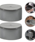 4 Pack Trailer Wheel Hub Bearing Rubber Caps With Water Protection, Easy Install, durable grey caps shown with detailed views
