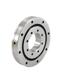 Heavy Duty Cross Roller Ring Bearing For Robot Arm Rotary Tables Slewing Drive RU178UUCC0X showing polished steel finish and circular design.