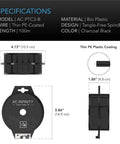 Specifications of AC Infinity Twist Ties With Built In Cutter, 100m All Purpose Reusable Black Wire Plant Ties diagram