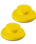 Two Pack 5 Inch Mouse Hand Sanding Block Set With Hook And Loop Grip For Woodworking Furniture Restoration Auto Bodywork Cars Crafts And Refinishing Delivers Smooth Finishes And Quick Material Removal, yellow blocks