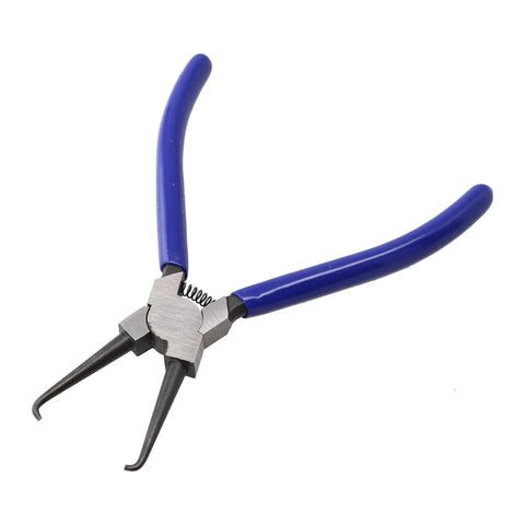 17cm Fuel Filter Hose Disconnect Pliers For Automotive Fuel Line Repair And Hose Clip Release Durable Steel Tool With Tight Space Access For Disconnecting Pipes And Joints Perfect For DIY Auto Repair And Car Maintenance, blue handles