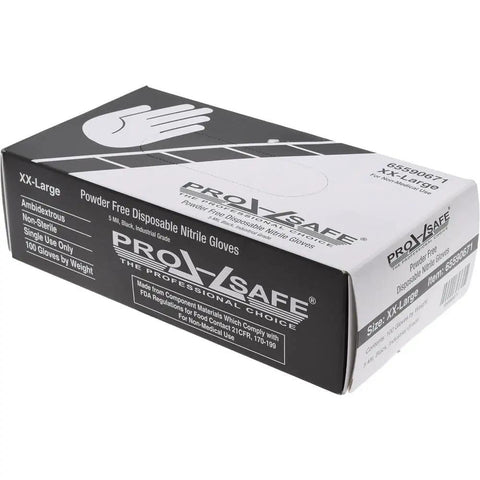 Heavy Duty Black Nitrile Work Gloves Provide Killer Snag Resistant Grip Ideal For Auto Garages Or Busy Kitchens Latex Free Powder Free Protective Gear Built Tough Daily Grind Comes In Convenient Box Of 100 Extra Large.