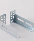 Badass Face Frame Rear Mounting Brackets 5 Pairs For Drawer Slide Cabinet Hardware With Screws Built Legit Heavy Duty Alloy Steel, silver.