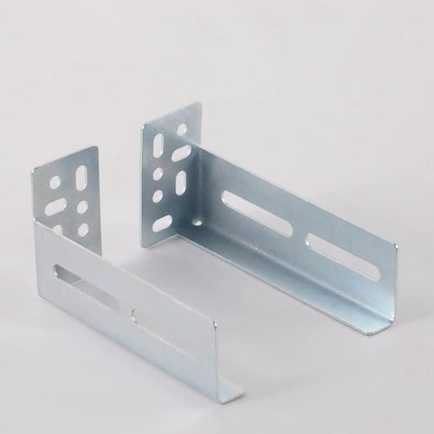 Badass Face Frame Rear Mounting Brackets 5 Pairs For Drawer Slide Cabinet Hardware With Screws Built Legit Heavy Duty Alloy Steel, silver.