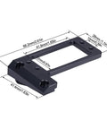 Beefy Aluminum 1/10 RC Servo Mount Low Center Of Gravity For Capra F9 Offset Front Portal Axle, CNC Machined LCG Chassis, Black