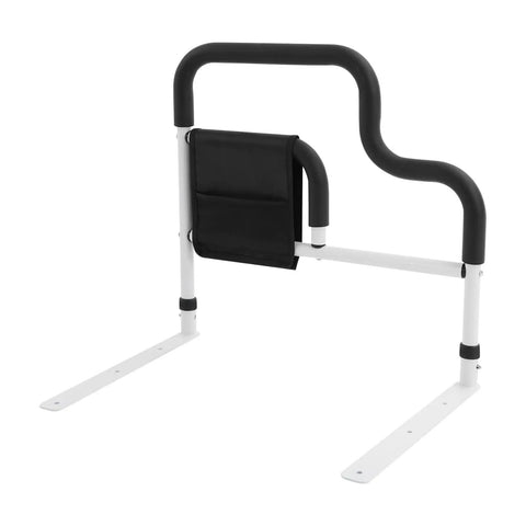 Bedside Support Handle For Seniors And Elderly, Sturdy L Shaped Bed Rail In Black, Easy Install, Durable Carbon Steel, Safe And Secure