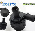 Solid Electric Water Pump For Buick Chevy Bolt Smooth Engine Cooling 12 Volt Plug And Play Replacement 13592753 close-up with fittings
