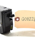 2 Pole Bolt On Circuit Breaker 20 Amp 120 240 VAC And 48 VDC QOB220 Style UL CSA Approved, front view with label