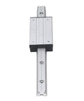 300mm Linear Rail Guide With Dual Axis Slider Block For CNC Machines, Smooth Motion Steel Aluminum Guideway For DIY Automation And Precise Positioning, front view