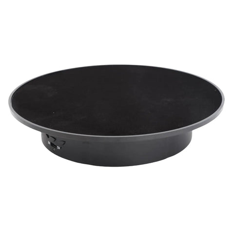 Electric Rotating Display Turntable For Product Photography Shows With Smooth 360 Degree Spin And Adjustable Speed Settings At 8 15 Or 30 RPM Plus Precise Angle Control For Epic Social Media Videos, 200mm black base.