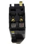 Front view of a 2 Pole Bolt On Circuit Breaker 20 Amp 120 240 VAC And 48 VDC QOB220 Style UL CSA Approved for panelboards.