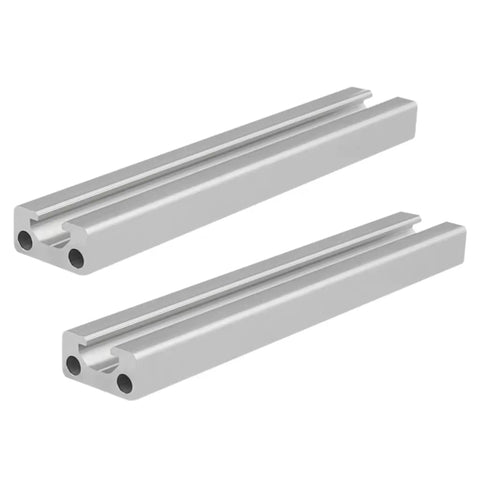 Two Pack 280mm Aluminum Extrusion Profile 10x20mm 10 Series T Slot European Standard Anodized Silver Rail Frame for CNC DIY projects
