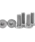 Top Shelf TA2 Pure Titanium Hex Socket Machine Screws With Low Profile Flat Heads, M2.5 M3 M4 M5 sizes in bulk pack.