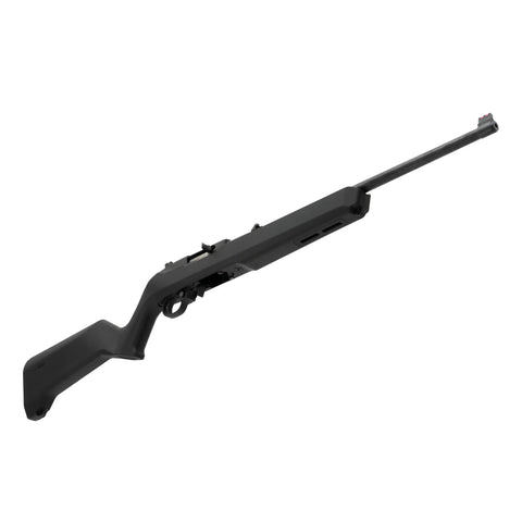 Lightweight MOE X-22 Stock For Ruger 10/22 Upgrade With M-LOK Slots And TSP Grip Texture, black finish, angled view
