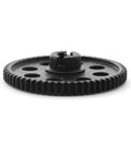 Side view of 0.5M 54T / 60T hardened steel spur gear for Traxxas LaTrax 1/18 RC car, CNC machined for quiet performance and durability