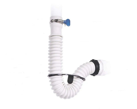 Flexible Rubber P Trap Sink Drain Kit One And One Half Inch Easy Misaligned Drain Fix It That Will Not Leak When Bumped Durable