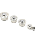 20 Pack Of Heavy Duty Nylon Ball Transfer Units With Embedded Roller Bearings For Seamless Multi Directional Motion On Conveyors And Workbenches Rolls Like Butter Under Tough Shop Loads - four sizes displayed.