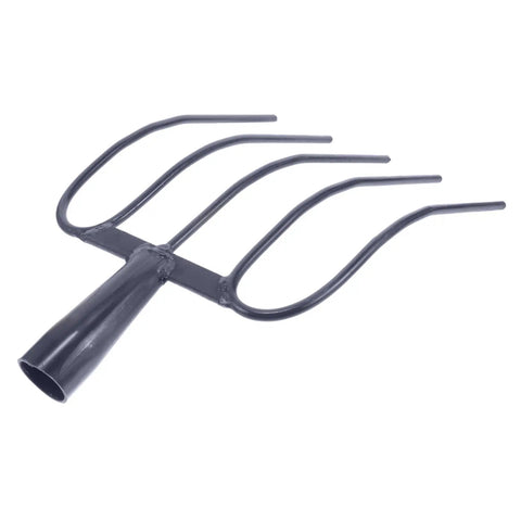 Multifunctional Grass Fork For Lawn Care And Gardening Solid Iron Handheld Pitch Fork with four tines
