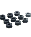 10Pcs Black Motorcycle Side Cover Grommets Kit For Fairings And Panels Slick Rubber Gasket Seals For 600RR 600F F4i 250R 125R And More Easy Install Snug Fit Prevent Rubbing, black rubber set
