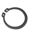 Heavy Duty External C Type Circlip Retaining Rings For Shafts Built To Last Burr Free Surface Carbon Steel Black Finish Snap Rings Set Sizes From 3mm Up To 70mm Tough As Nails Hardness Easy Install For Automotive And Machinery Projects close-up view