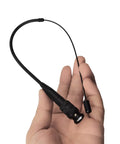 Dual Band Telescopic Soft Antenna For VHF UHF 2M 70CM With BNC Connector Adjustable 8 To 14 Inch Length in hand