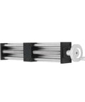 Heavy Duty 300mm Stroke CNC Linear Stage Actuator with Hand Crank, Aluminum Alloy Rail, angled view.