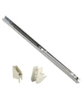 Heavy Duty Aluminum Window Channel Balance for Residential Windows, 29 Inch Length, 9/16 Inch Width, 1/2 Inch Depth, Supports 16-23 Lbs Sash, Top Guide 1-1/4 Inch, Bottom Guide 1 Inch, Replacement Window Hardware shown with guides