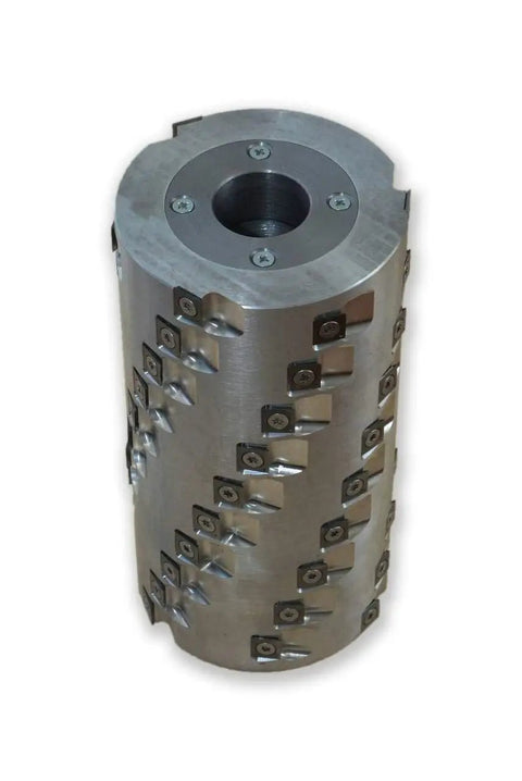 Pro Grade Spiral Cutter Head For Wood Jointer Planer Moulder 140Mm Helix Shaper Blade with carbide inserts for smooth cuts.